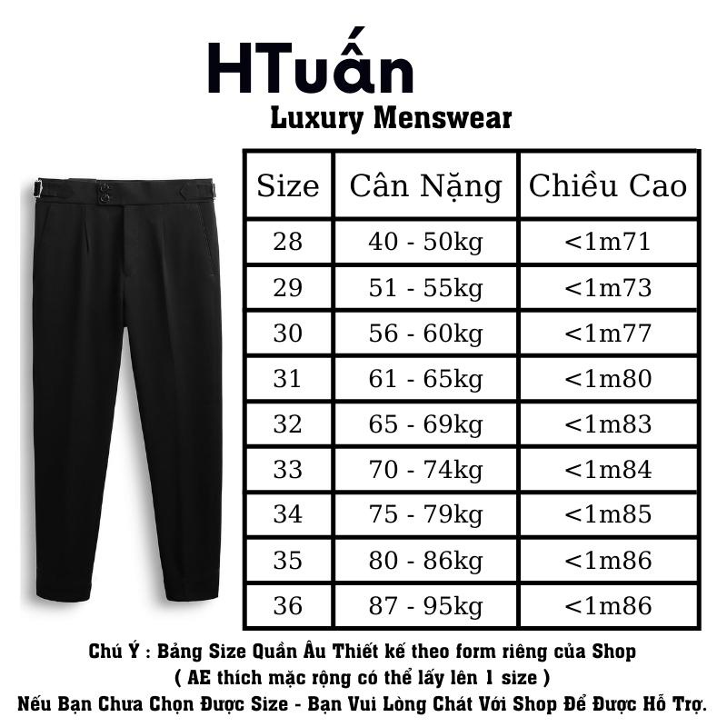 Quần âu nam cạp cao -V98 hàn quốc cao cấp ,quần tây công sở nam lưng cao chỉnh dáng ống côn đẹp màu đen trắng kem