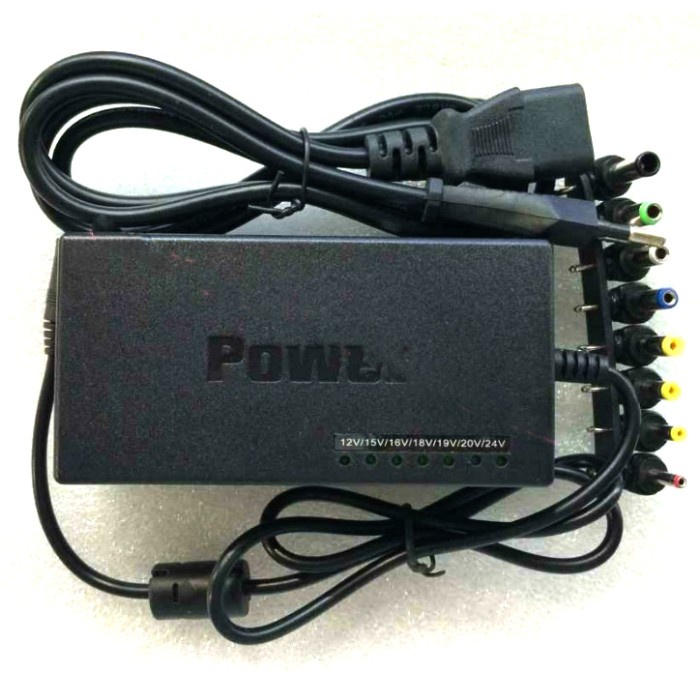 (Mới) Bộ Nguồn 8 Đầu Adapter Đa Năng For Laptop Và Lcd 96w Chính Hãng Bh 1 Năm