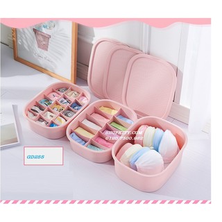 Sét 3 hộp đựng đồ lót bằng nhựa