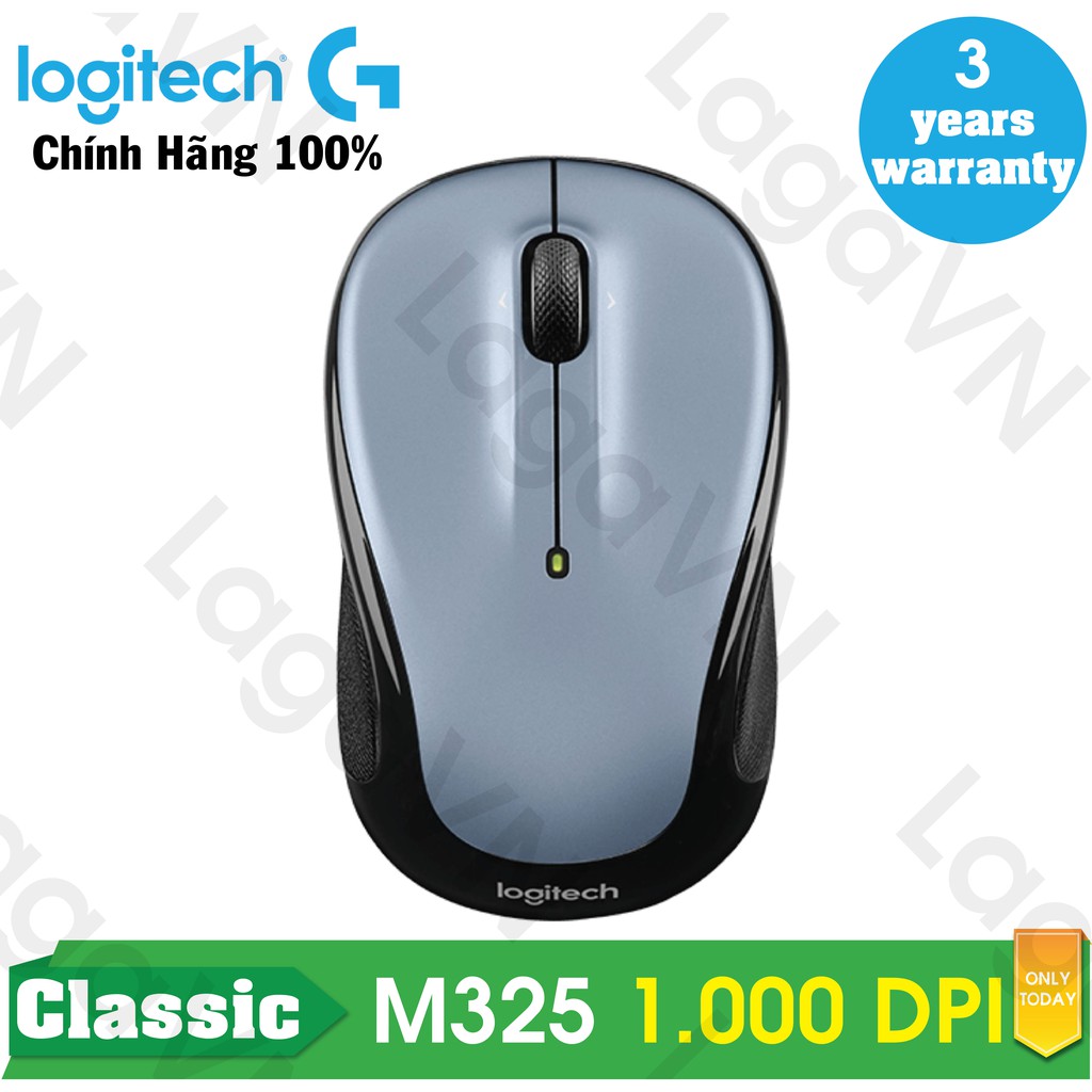  [Freeship 50k Toàn Quốc] Chuột không dây Logitech M325 Wireless (Bạc)