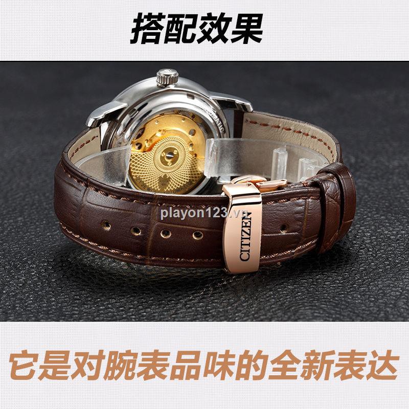 Dây đeo đồng hồ bằng da CITIZEN 20 22