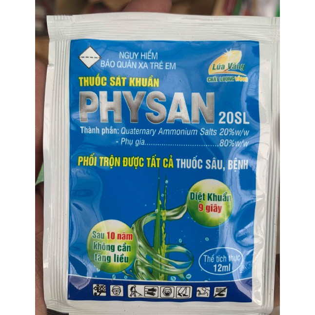 THUỐC SÁT KHUẨN PHYSAN 20SL TRỪ BỆNH THỐI NHŨN - GÓI 12ML [ Sale ]