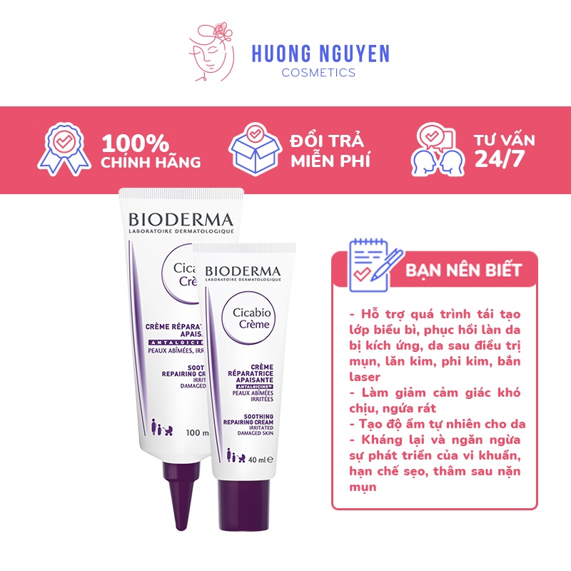 Kem Phục Hồi Da Bioderma Cicabio Cream 40ml