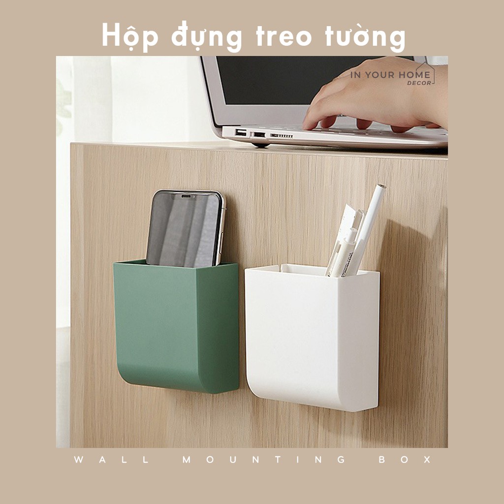 Hộp đựng đồ treo tường đa năng điều hòa, điều khiển, sạc điện thoại di động