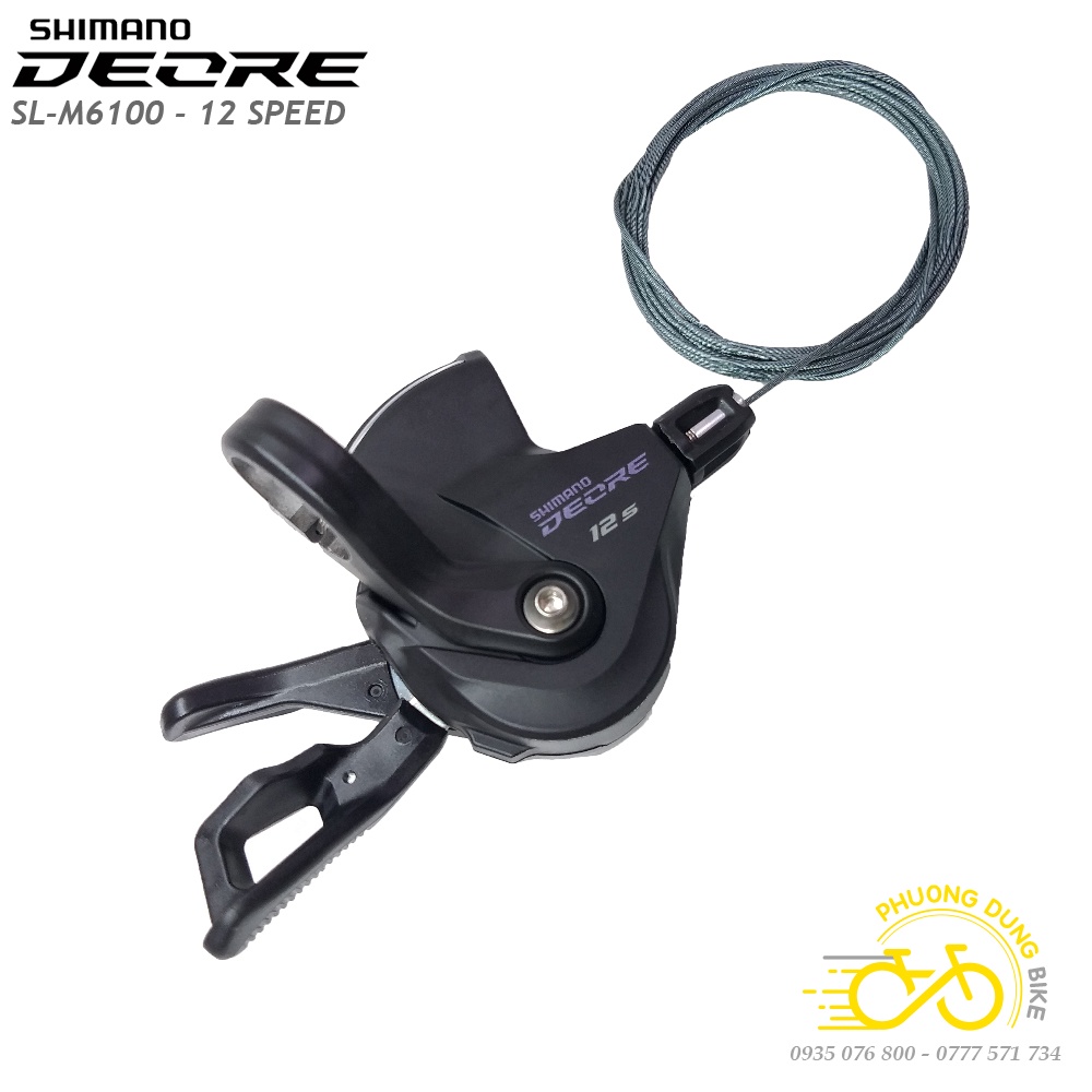 Bộ tay đề bên phải, củ đề xe đạp SHIMANO DEORE M6100 12 Speed - Hàng chính hãng
