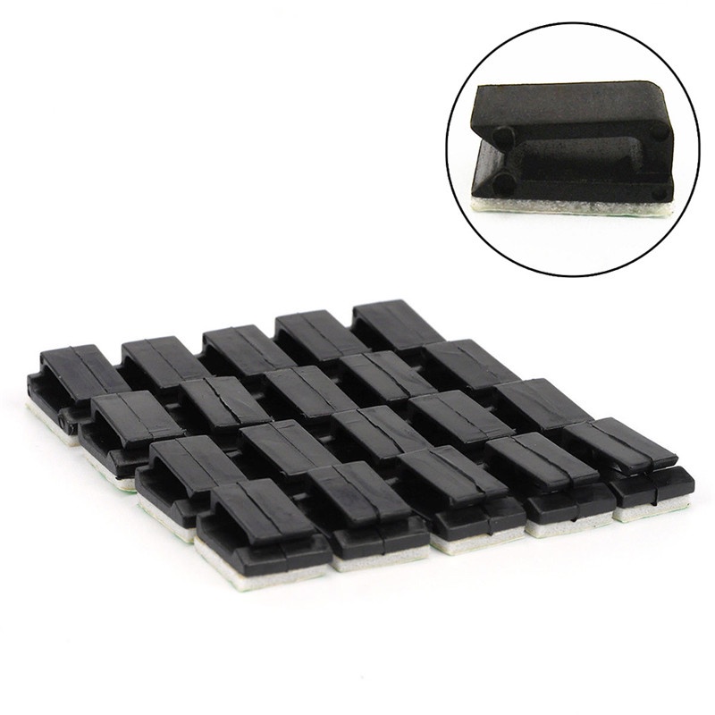 Set 10 Kẹp Cố Định Dây Cáp Tiện Dụng Cho Xe Ô Tô