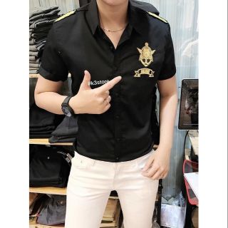 Áo sơ mi nam thủy thủ đen