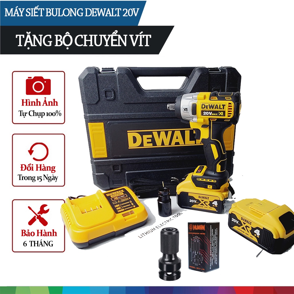 Máy Siết Bulong Dewalt 20V MAX DCF 887 Tặng Bộ Chuyển Vít