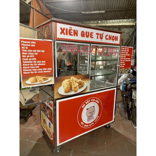 Xe bán xiên que tự chọn