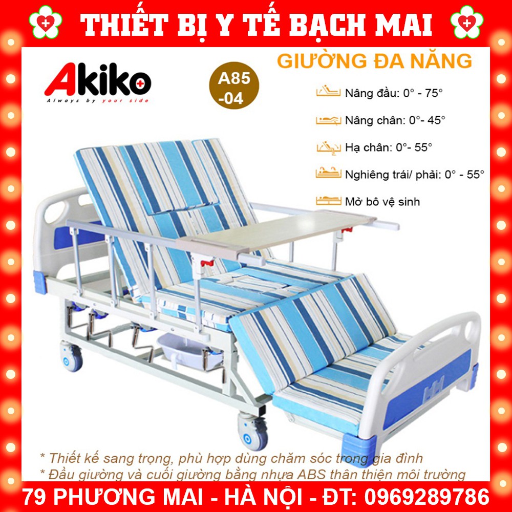 Giường Bệnh 4 Tay Quay Akiko A85-04