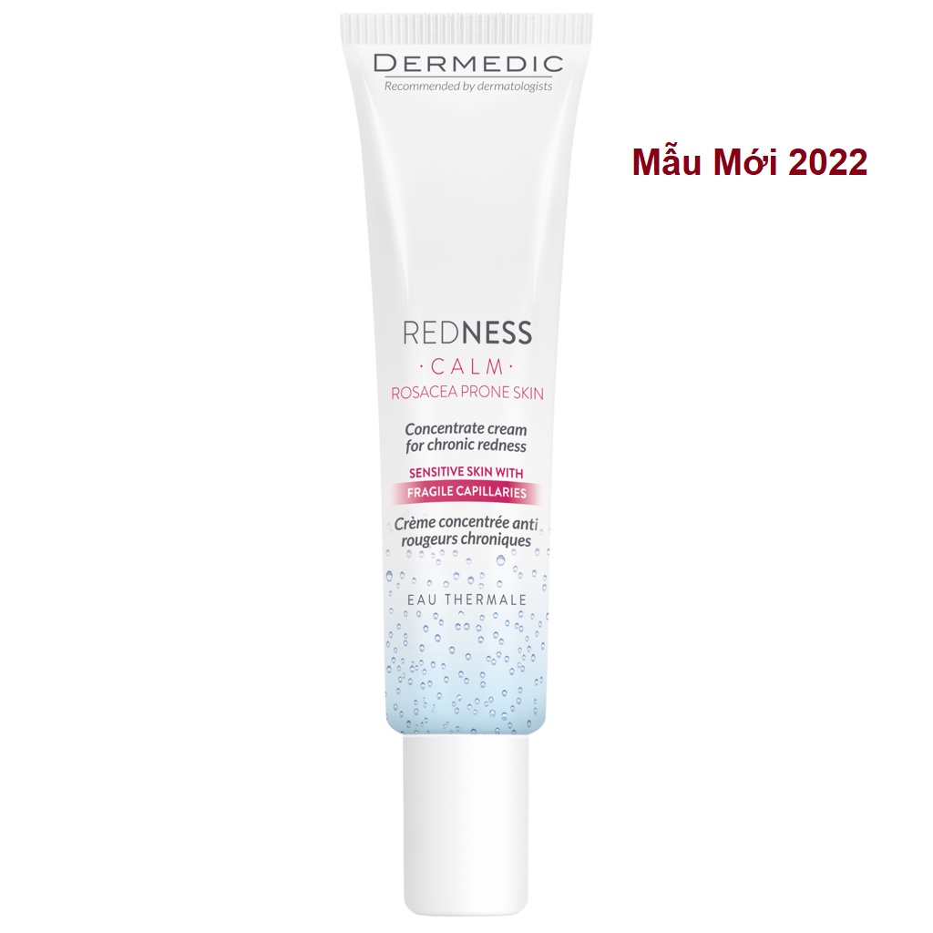 Kem Dưỡng Chuyên Dụng Da Nhạy Cảm, Giãn Mạch DERMEDIC REDNESS CALM ROSACEA PRONE SKIN Concentrate cream