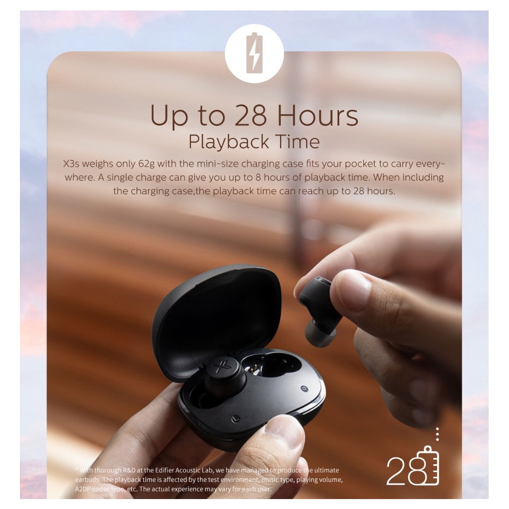 Tai nghe bluetooth True Wireless Edifier X3s