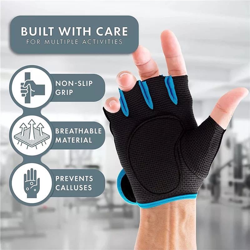 1 Đôi Găng Tay Nâng Tạ Tập Thể Hình Chống Trượt Thoáng Khí Cho Nam Và Nữ