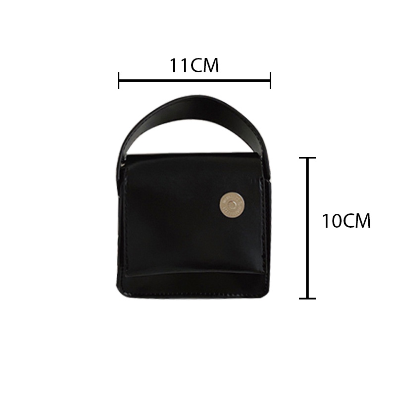 Túi đeo chéo mini dáng vuông nhỏ phối dây xích phong cách hàn quốc thời trang cá tính cho nữ