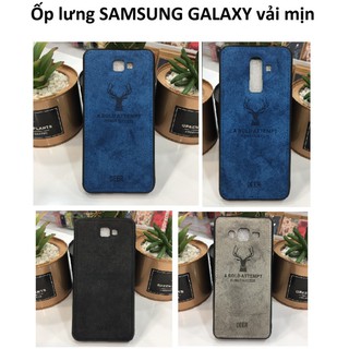 Ốp Lưng vải Jean đầu nai sừng Samsung Galaxy J4+| J6+| J7Pro | J7Prime | J5Prime | J2 Prime | A6 | A6+ | A8 | A8+