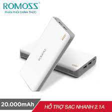 Pin Sạc Dự Phòng ROMOSS SENSE 6 PLUS 20.000mah Chính hãng