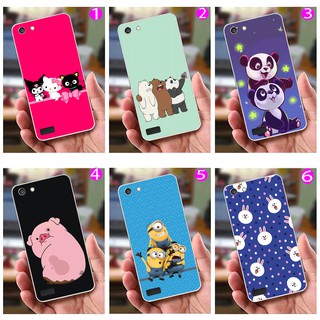 Ốp Lưng Oppo Neo 7 / A33 (dẻo viền trắng trong) - Hình Heo, Mèo, Gấu, Minion