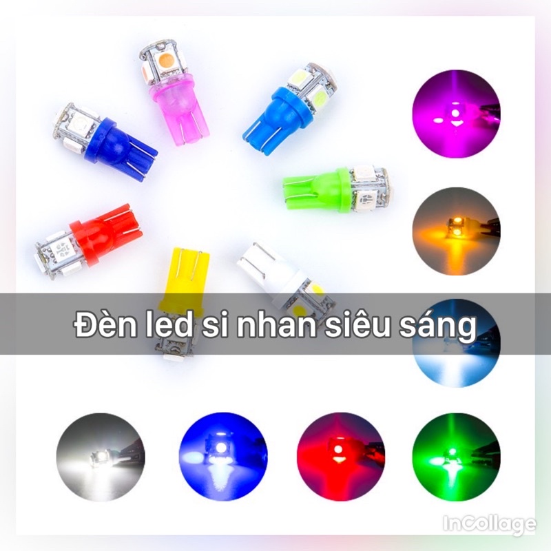 [ Giá 1 Bóng ] Đèn Led Si Nhan, Demi,Bóng Báo Số Các Loại Xe Máy