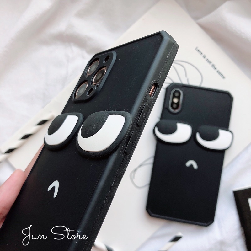 Ốp lưng Iphone silicon siêu bền hình đôi mắt cá tính