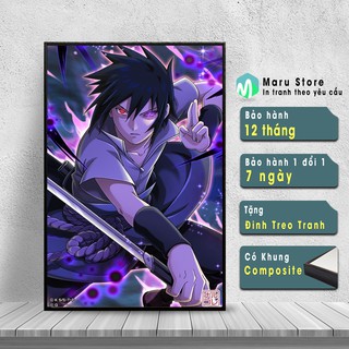 Tranh Treo Tường Sasuke Trang Trí Cực Ngầu