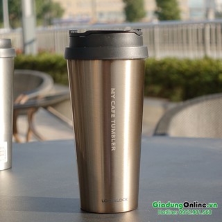 [Lock&Lock]  Bình giữ nhiệt bằng thép không gỉ Clip Tumbler - 540ml - Màu gold LHC4151