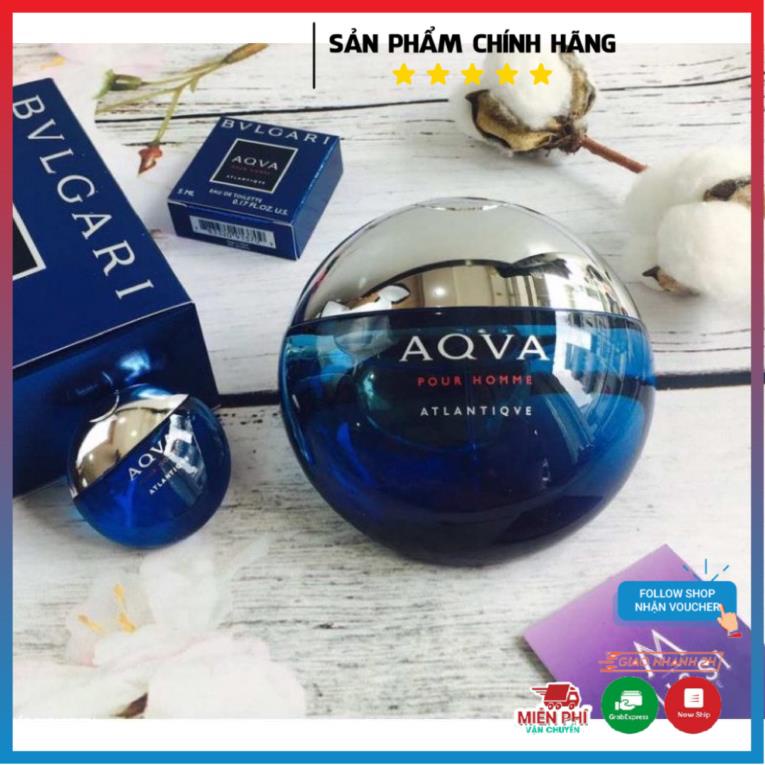 Nước hoa Nam BVLGARI AQVA 100ml + quà tặng #Roseshop