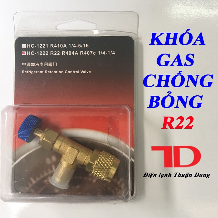 Van khóa gas chống bỏng R22 giao loại ngẫu nhiên