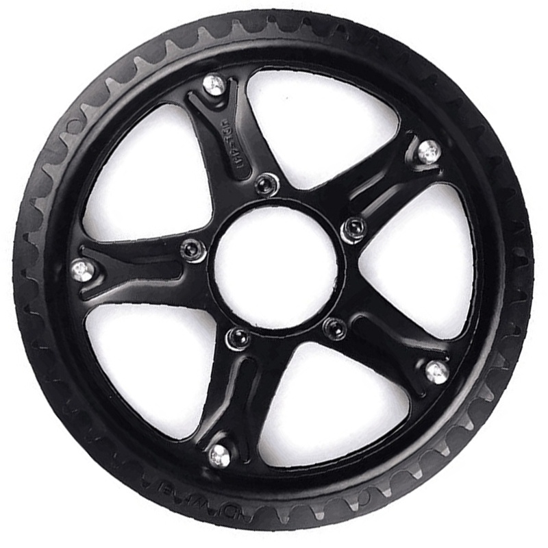 Bánh Răng Xích Ebike BBS01 BBS02 Màu Đen 52T Thay Thế Cho Động Cơ Bafang Mid Drive