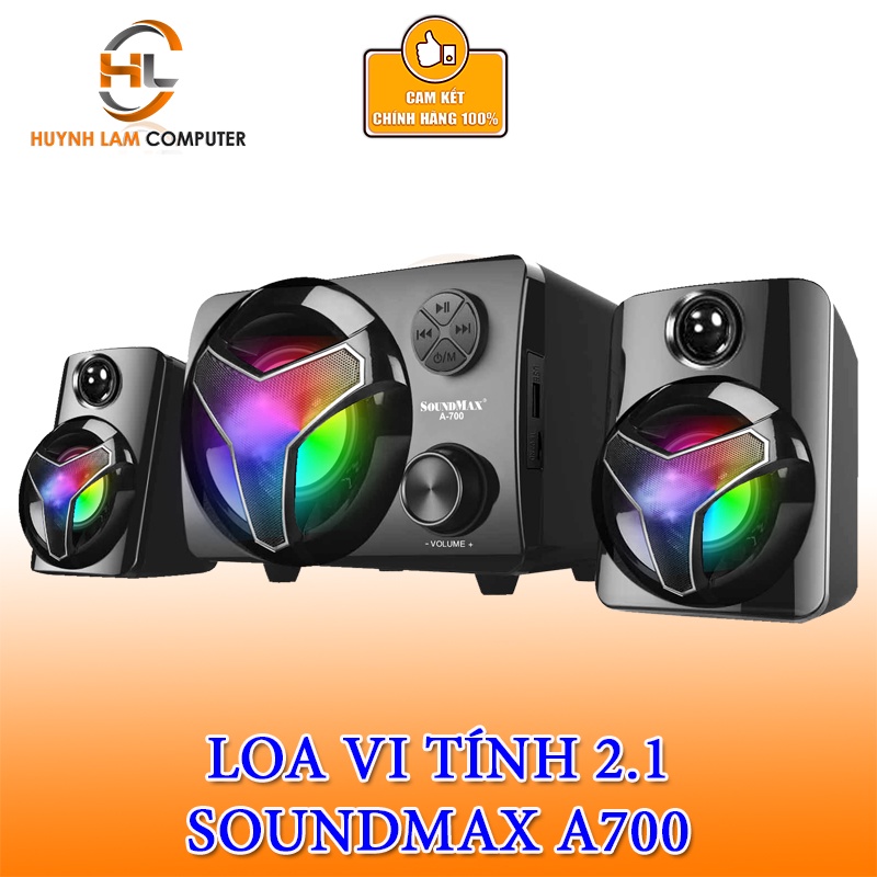 Loa vi tính 2.1 Soundmax A700 hỗ trợ Bluetooth thẻ nhớ USB - Hàng chính hãng