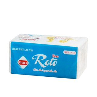 KHĂN GIẤY LAU TAY ROTO 20CM-2 LỚP