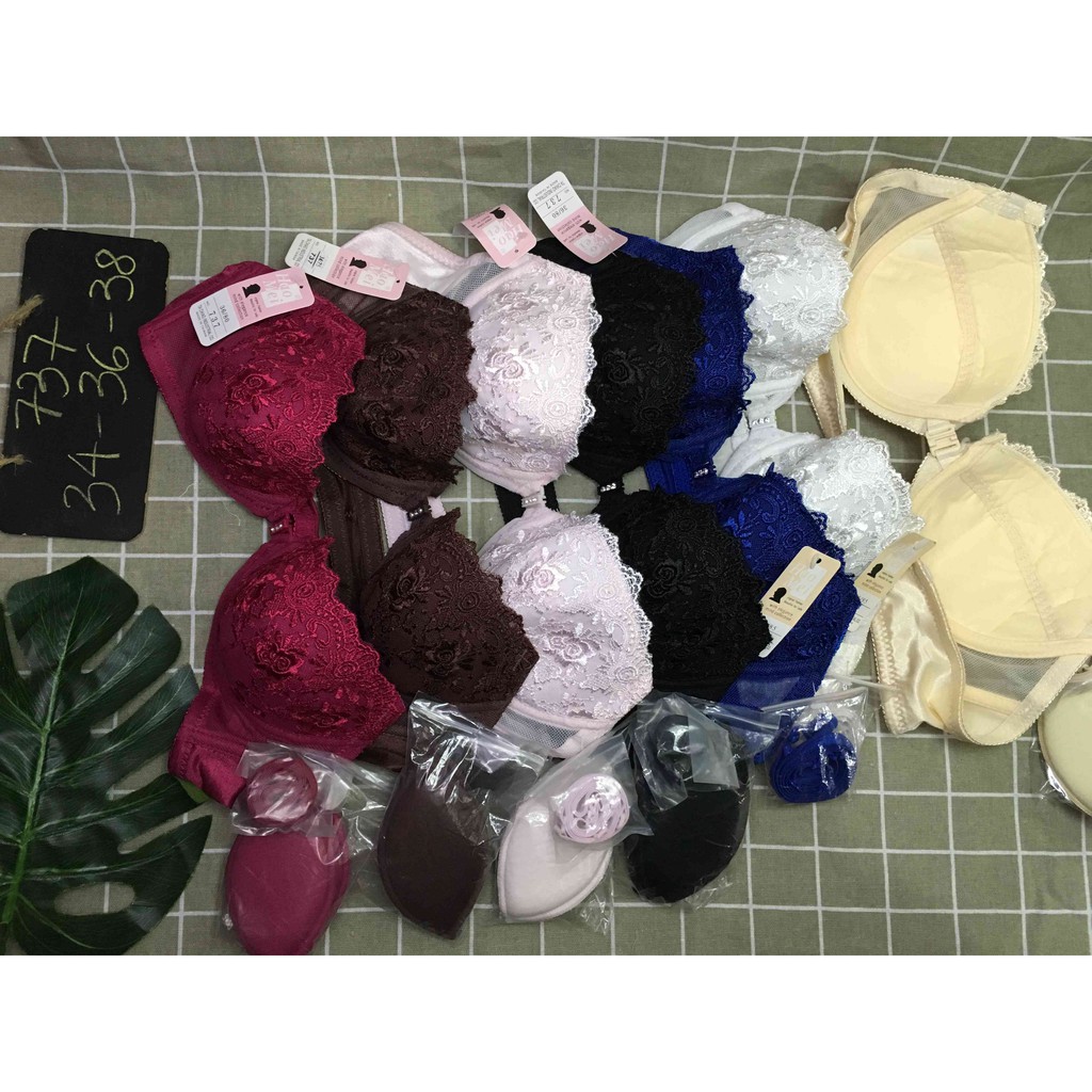 [Size 36-38] Áo ngực cài trước mút mỏng có gọng cao cấp cup A HM737