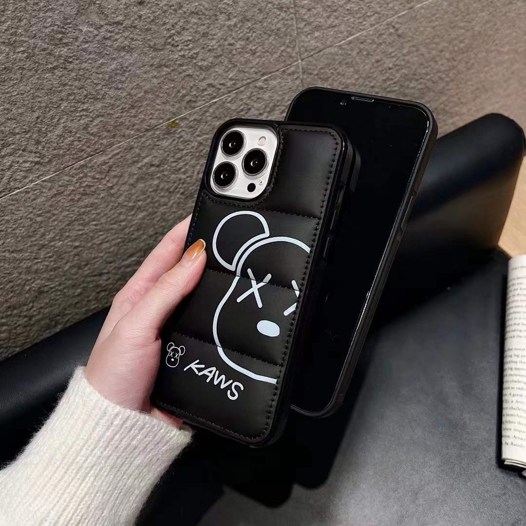 Ốp điện thoại in hình gấu Kaws sang trọng bảo vệ cho iPhone 13 Pro Max 12 Pro Max 11 Pro Max 7plus Xs IX Xs Max XR