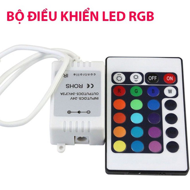 Bộ điều khiển LED dây RGB từ xa (màu trắng)