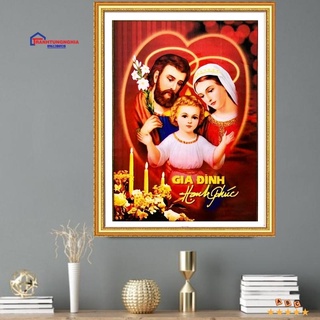 Tranh đính đá gia đình thánh gia DF537 (60cm x 45cm)