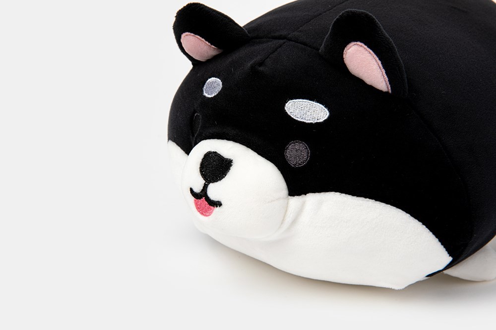 Gối Đệm ARTBOX Hàn Quốc Hình Chú Chó Shiba Size Lớn Màu Đen Dễ Thương
