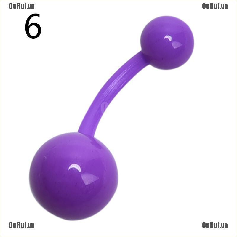 Set 12 Phụ Kiện Trang Trí Rốn Nhiều Màu Sắc