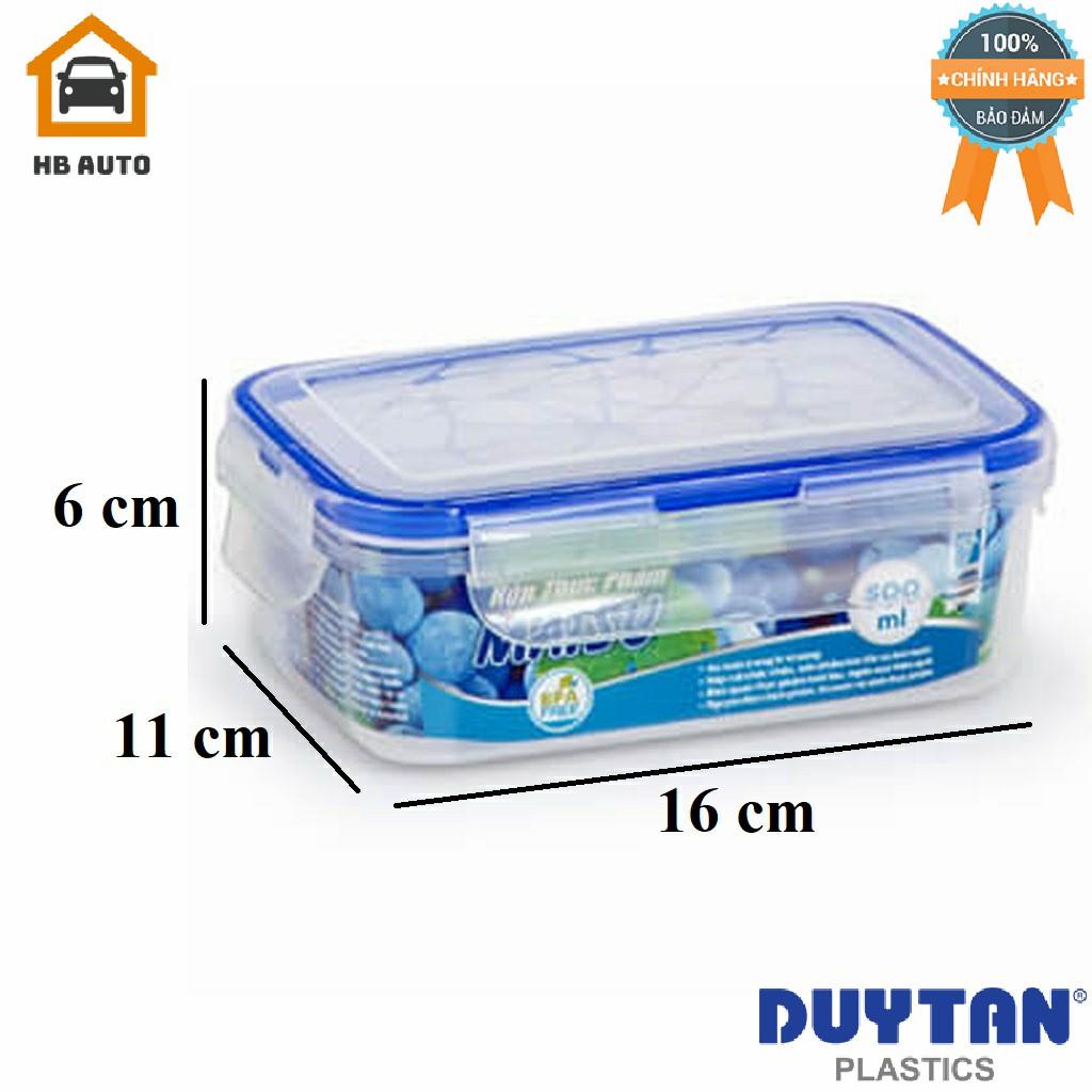 Combo 5 Hộp Nhựa Chữ Nhật Đựng Thực Phẩm Duy Tân Matsu 500ml (16 x 11 x 6 cm) No.431