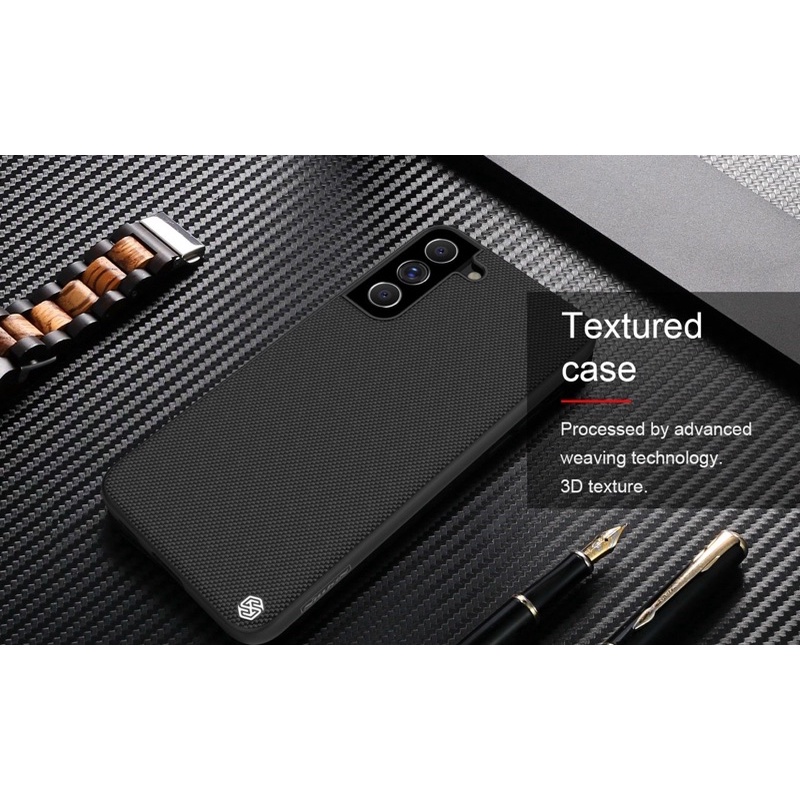 Ốp lưng Nillkin vải Textured cho Samsung Galaxy S22 Plus/ S21 Ultra/ Note 20/ Note 10 Plus / S20 Fe Chống sốc, vân tay
