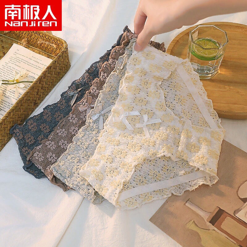 Quần lót ren thêu hoa xinh sexy quyến rũ phong cách HQ 022