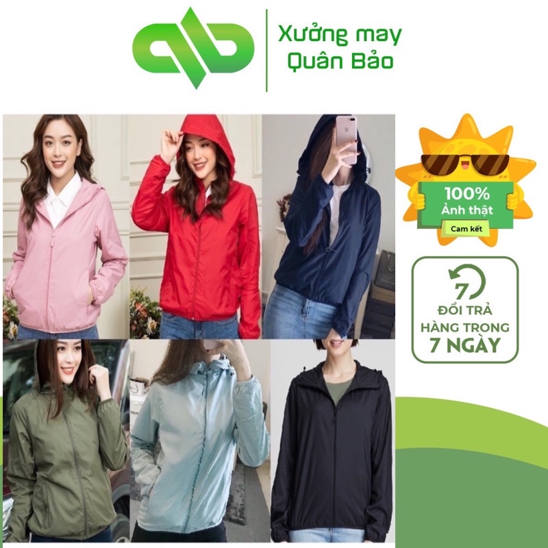 Áo Gió Hai Lớp BL Fashion (Kèm Túi Cuộn + Túi Trong)