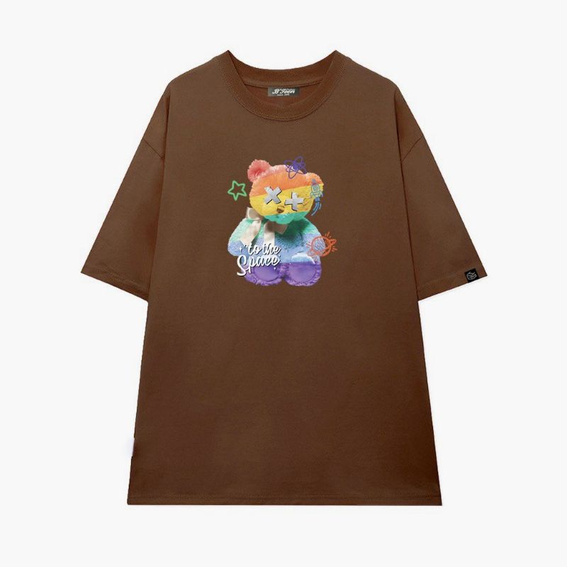 Áo thunCó sizeFull màu unisex tay lỡ gấu X X