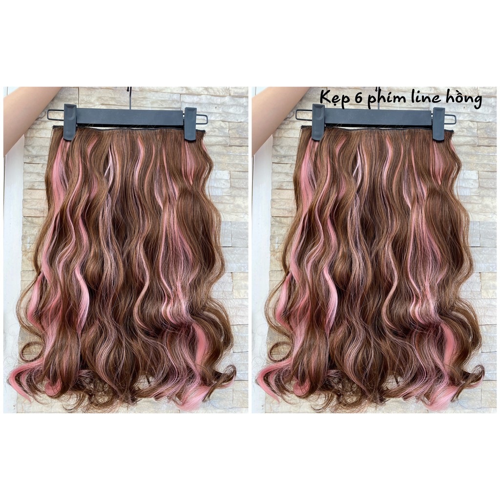 [HÌNH THẬT]Tóc kẹp xoăn line cao cấp
