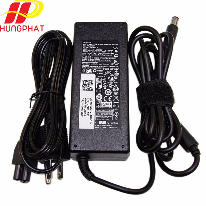 [Sạc ZIN] Sạc Laptop Dell 19.5V 4.62A (90w) Chân Kim To Chính Hãng E6320 E6420 E6430 E6520 E7440 3442 3543