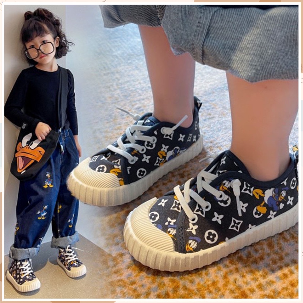 Giày trẻ em đế mềm style 2021, giày vải thời trang cho bé từ 2 - 15 tuổi