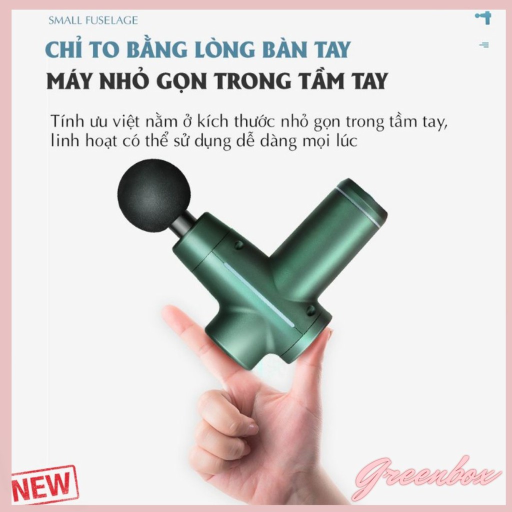 (Mới 2021) Súng Massage Cơ Bắp mini nhỏ nhẹ sạc USB Đa Năng Flyco PN4 Il Máy Rung Mát Xa Mỏi Vai Gáy Cổ Chân Ngực anr