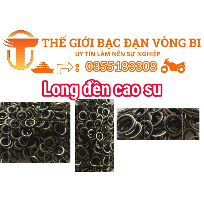 Long đền cao su 6 mm - 20 mm - Miếng đệm cao su chặn dầu, nhớt, nước