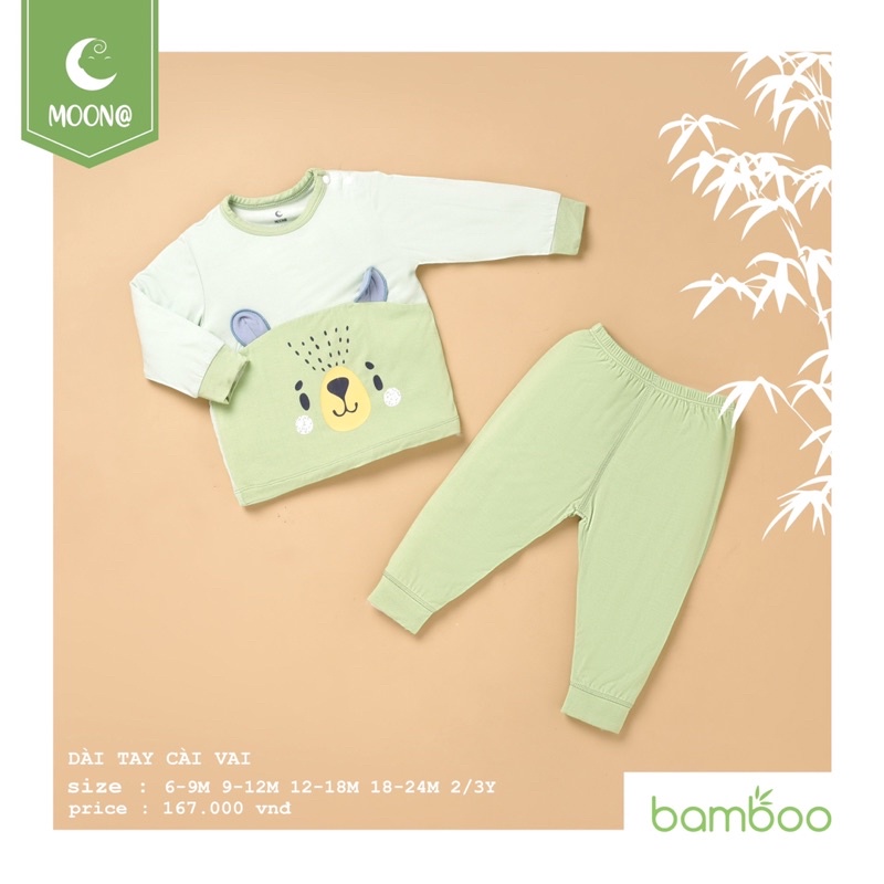 Bộ dài tay mặc điều hoà cho bé