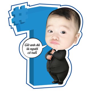 Set chibi trang trí sinh nhật cho bé trai dễ thương