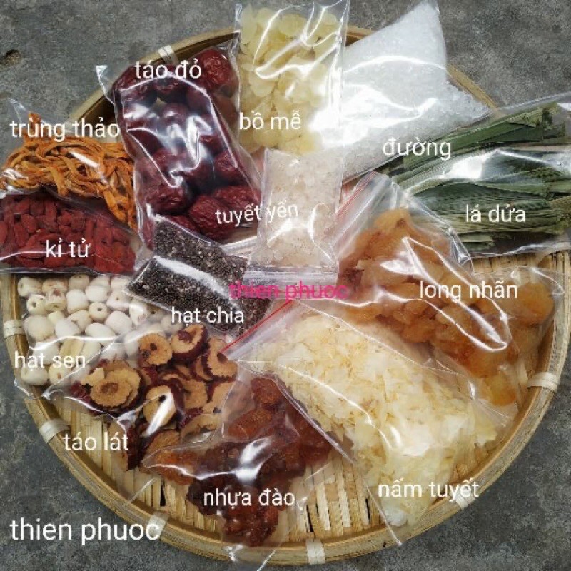 Set chè dưỡng nhan 13 vị - 400g đường phèn