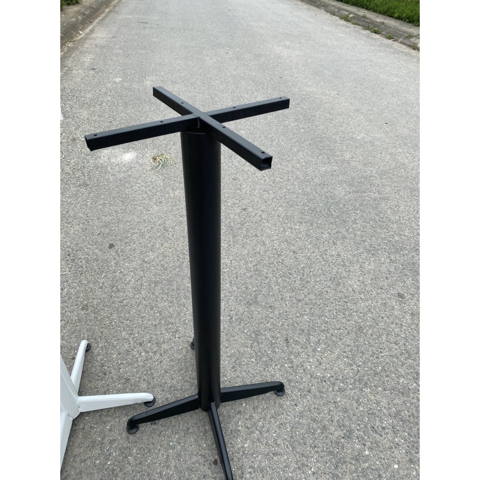 Chân Bàn Trụ Sắt Ống Tròn Chữ Thập Cao 1m, Dùng Cho Bàn Quầy Bar, Eames, Nhà Hàng